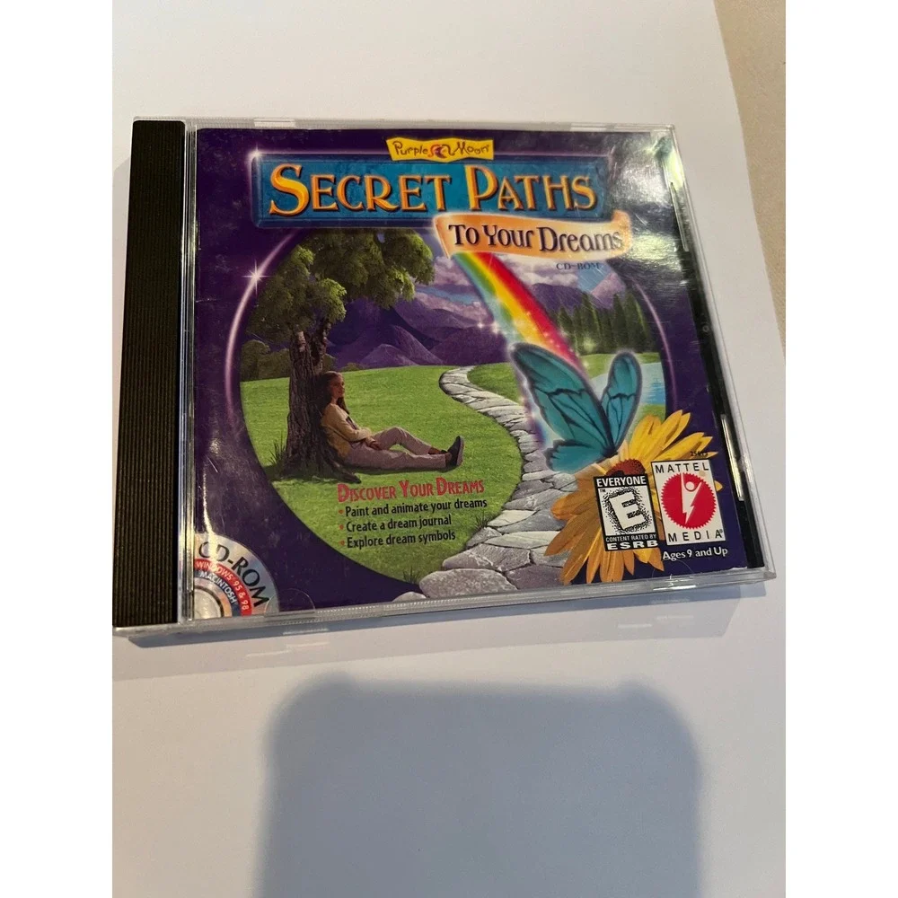 Purple Moon Secret Paths To Your Dreams PC Mac CD-ROM 1999 Mattel Media Vintage